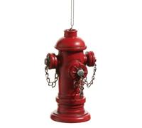 RAZ Imports Décoration de bouche d'incendie en résine, 10,2 cm, rouge