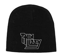 Razamataz Bonnet fin Lizzy brodé noir – Taille unique