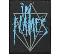 Razamataz in Flames Badges Scratched Logo Patch tissé 8 x 10 cm