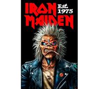 Iron Maiden Est 1975 Drapeau textile