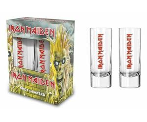 razamataz Iron Maiden Lot de 2 verres à shot First Album Eddie 6 cl