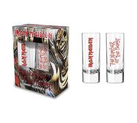 Razamataz IRON MAIDEN Lot de 2 verres à shot The Number of the Beast 6 cl