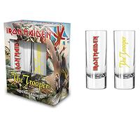 Razamataz Iron Maiden Lot de 2 verres à shot The Trooper 6 cl