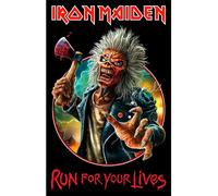 Razamataz Iron Maiden Run for Your Lives Flag Textile Affiche Size One Size