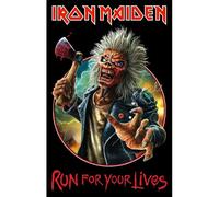 Razamataz Iron Maiden Run for Your Lives Flag Textile Affiche Size One Size