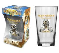 razamataz IRON MAIDEN Verre à bière en verre avec inscription « WORLD SLAVERY TOUR PINT » 570 ml