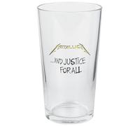 Razamataz Metallica Verre à bière Beer Glass et Justice pour toutes les pintes 570 ml