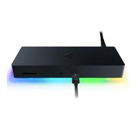 Razer Station d'Accueil Thunderbolt 4 avec Chroma - Hub Premium avec éclairage RGB pour Windows et Mac (10 ports en un, sortie sur deux écrans 4K ou un écran 8K) Noir
