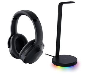 Razer Barracuda Pro + Base Station V2 Chroma - Casque de Jeu sans Fil, ANC Hybride, micros antibruit et Support de Casque Compatible Chroma avec hub USB et Son Surround 7.1