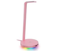 Razer Base Station V2 Chroma: Chroma RGB Lighting - Base en caoutchouc antidérapant - Conçu pour les casques de jeu - Quartz Rose