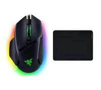 Razer Basilisk V3 - Souris Gaming Filaire (10+1 Boutons programmables, Molette HyperScroll Tilt, Interrupteur de Souris Optique, Capteur Optique Focus+ 26K DPI) Noir & Gigantus V2 Moyen