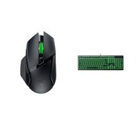 Razer Basilisk V3 X Hyperspeed - Souris Gaming sans Fil Noir & Ornata V3 X - Clavier Gamer à Profil Bas Clavier AZERTY | Noir