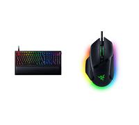 Razer BlackWidow V3 Pro (Green Switch) - Clavier de Jeu sans Fil avec interrupteurs mécaniques Clavier AZERTY - Noir & Basilisk V3 - Souris de Jeu Filaire : capteur Optique 26K DPI - Noir