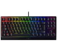 Razer BlackWidow V3 Tenkeyless - Clavier de jeu mécanique haut de gamme (clavier compact avec commutateurs verts (tactile et clic), éclairage chroma RVB, gestion des câbles) FR Layout noir + Repose-poignet ergonomique