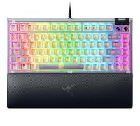 Razer BlackWidow V4 Clavier de jeu mécanique 75 % : design remplaçable à chaud - Compact et durable - Commutateurs tactiles orange - RVB chroma - Touches MF Roller et média - Repose-poignet