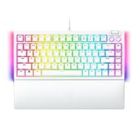 Razer BlackWidow V4 Clavier de jeu mécanique 75 % : design remplaçable à chaud - Compact et durable - Commutateurs tactiles orange - Chroma RVB - Touches MF Roller et média - Repose-poignet