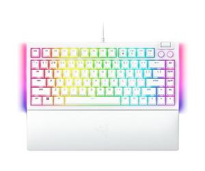 Razer BlackWidow V4 Clavier de jeu mécanique 75 % : design remplaçable à chaud - Compact et durable - Commutateurs tactiles orange - Chroma RVB - Touches MF Roller et média - Repose-poignet