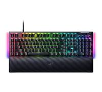 Razer BlackWidow V4 Clavier de jeu mécanique : commutateurs jaunes linéaires et silencieux - 2 côtés + par touche Chroma RVB - 6 macros programmables - Repose-poignet magnétique - Touches Doubleshot -