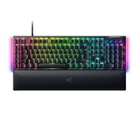 Razer BlackWidow V4 (Green Switch) - Clavier de Jeu mécanique - Razer Snap Tap (commutateurs mécaniques à clic, 6 Touches Macro dédiées, Touches ABS Doubleshot, Chroma RVB) Disposition Britannique |