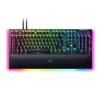 Razer BlackWidow V4 Pro (Switches Jaune) - Clavier Gamer Mécanique Snap Tap (Switches Mécaniques Silencieux, 8 Touches Macro Dédiées, Repose-Poignet en Similicuir) AZERTY Clavier FR | Noir