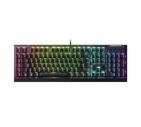 Razer BlackWidow V4 X (Green Switch) - Clavier de Jeu mécanique Chroma RVB (commutateurs mécaniques à clic, 6 Touches Macro dédiées, Touches ABS Doubleshot) Disposition Britannique | Noir
