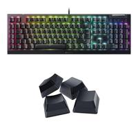 Razer BlackWidow V4 X + Phantom Keycap-Set - Clavier Gaming Mécanique Chroma RGB (Switchs Mécaniques Verts, 6 Touches Macros Dédiées, Touches ABS à Double Injection) Clavier FR | Noir
