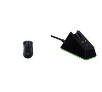 Razer Bundle composé de DeathAdder V2 Pro (souris professionnelle de jeu sans fil avec mise au point 20K DPI + capteur) et Mouse Dock Chroma (station de charge avec éclairage RVB)