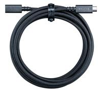 Razer Câble d'extension USB de type C - Maille en nylon tressé de 3 m, libération rapide Trip-Safe, prise en charge d'alimentation rapide 3 A pour chaises de jeu et appareils USB-C - Noir