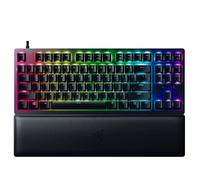 Razer Clavier de jeu Huntsman V2 TKL Tenkeyless : commutateurs optiques linéaires les plus rapides Gen2 avec amortisseurs sonores et taux d'interrogation de 8000 Hz - Câble de type C amovible -