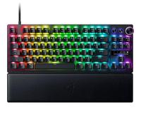 Razer Clavier de Jeu Huntsman V3 Pro TKL 8 KHz Esports : Commutateurs optiques analogiques Gen 2-8000 Hz Polling Snap Tap - Déclenchement Rapide - Actionnement réglable - Commandes médias - Touches