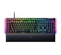 Razer Clavier de Jeu mécanique BlackWidow V4 : Vert Tactile et Clic - Chroma RGB - 6 Touches Macro dédiées - Repose-Poignet magnétique - Touches ABS Doubleshot