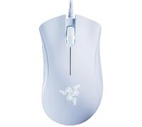 Razer DeathAdder Essential 2021 Blanc RZ01-03850200-R3M1 - Souris Gaming USB 6400 DPI, 5 boutons, Rétroéclairage Vert