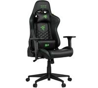 Razer Edition TAROK Natrix Chaise de Jeu pour PC, en Cuir synthétique matelassé, revêtement softcoat 3D, Fonction Bascule, Coussin Lombaire et Oreiller, jusqu'à 130 kg, Noir