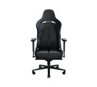 Razer Enki - Chaise de jeu avec support lombaire intégré, chaise de bureau (cuir synthétique multicouche, rembourrage en mousse, coussin pour la tête, hauteur réglable) Noir