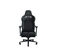 Razer Enki Pro - Chaise de jeu avec cuir durable pour un confort d'assise tout au long de la journée (arc lombaire intégré, inclinaison de l'assise réactive, dossier rembourré double densité) Vert