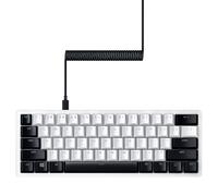 Razer Ensemble de mise à niveau de touches PBT + câble spiralé : PBT durable Doubleshot - Compatibilité universelle - Outil de retrait de touches et stabilisateurs - Spirale tactique et conçue - Câble