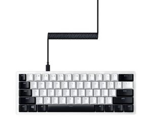 Razer Ensemble de mise à niveau de touches PBT + câble spiralé : PBT durable Doubleshot - Compatibilité universelle - Outil de retrait de touches et stabilisateurs - Spirale tactique et conçue - Câble