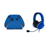 Razer Essential Duo Bundle for Xbox - Casque Filaire et Chargeur Rapide pour manettes Xbox (Haut-parleurs de 50 mm, Micro cardioïde, Chargement Rapide, Compatibilité Universelle) Bleu