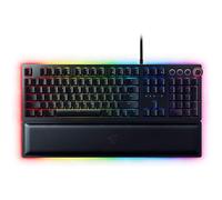 Razer Huntsman Elite (Purple Switch) - Clavier de Jeu avec commutateurs opto-mécaniques (contrôle Rotatif, Repose-Paume éclairé, RGB Chroma) Clavier AZERTY | Noir