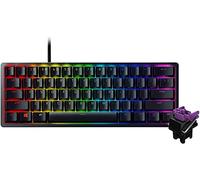 Razer Huntsman Mini (Switches Violets) - Clavier Gamer Compact à 60% (Switches Opto-Mécaniques Clicky, Touches en PBT, Câble USB-C Détachable) Clavier US | Noir