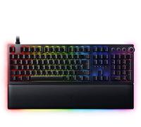 Razer Huntsman V2 (commutateur analogique) - Clavier de jeu avec commutateurs analogiques opto-mécaniques (repose-poignet, bouton rotatif numérique, touches multimédias, chroma RGB) QWERTZ Disposition