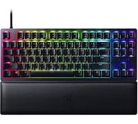 Razer Huntsman V2 (Switches Rouges) - Clavier Gamer Optique pratiquement Sans Latence (Switches Optiques Linéaires et Silencieux, Touches en PBT Doubleshot, Repose-Poignet) Clavier US | Noir