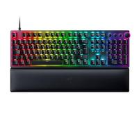 Razer Huntsman V2 (Switches Violets) - Clavier Gamer Optique pratiquement sans Latence (Switches Optiques Clicky, Touches en PBT Doubleshot, Repose-Poignet) Clavier AZERTY | Noir