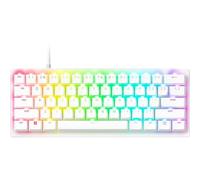 Razer Huntsman V3 Pro Mini (Switches Analog) - Clavier Gamer Optique 60% - Razer Snap Tap & Déclenchement Rapide (Switches Analogiques réglables de 0,1 à 4,0mm) Clavier-US QWERTY | Blanc