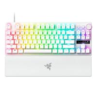 Razer Huntsman V3 Pro Tenkeyless 8KHz - TKL PC Clavier Gaming mécanique - 8KHz HyperPolling - Switches optiques analogiques - 0,1-4,0mm - Snap Tap - Rapid Trigger - Clavier US QWERTY | Blanc