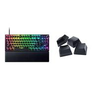 Razer Huntsman V3 Pro TKL (Switches Analog) + Phantom Keycap-Set - Clavier Gamer Tenkeyless - Snap Tap & Déclenchement Rapide - Switches Optiques Analogiques réglables de 0,1 à 4,0mm - AZERTY | Noir