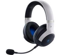 Razer Kaira Pro - Casque Gaming Premium sans Fil pour PlayStation 5 avec Haptique HyperSense (Haut-parleurs de 50mm, Microphone Détachable Cardioïde Hyperclear, SmartSwitch, RGB Chroma) Noir-Blanc