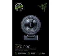Razer Kiyo Pro - Webcam de Streaming (1080p 60 FPS Capteur Lumineux Adaptatif de Haute Performance, Microphone intégré et Autofocus avancé) Noir