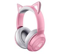 Razer Kraken Bluetooth Kitty Edition - Casque Gaming sans Fil (Casque avec Oreilles de Chat, Eclairage Chroma RGB, Microphone Intégré Beampourming, Haut-parleurs de 40mm) Rose Quartz