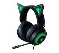 Razer Kraken Kitty Casque de Jeu USB RVB : Son Surround Spatial THX 7.1 - Éclairage RVB Chroma - Micro rétractable à Suppression Active du Bruit - Cadre en Aluminium léger - pour PC - Noir Classique